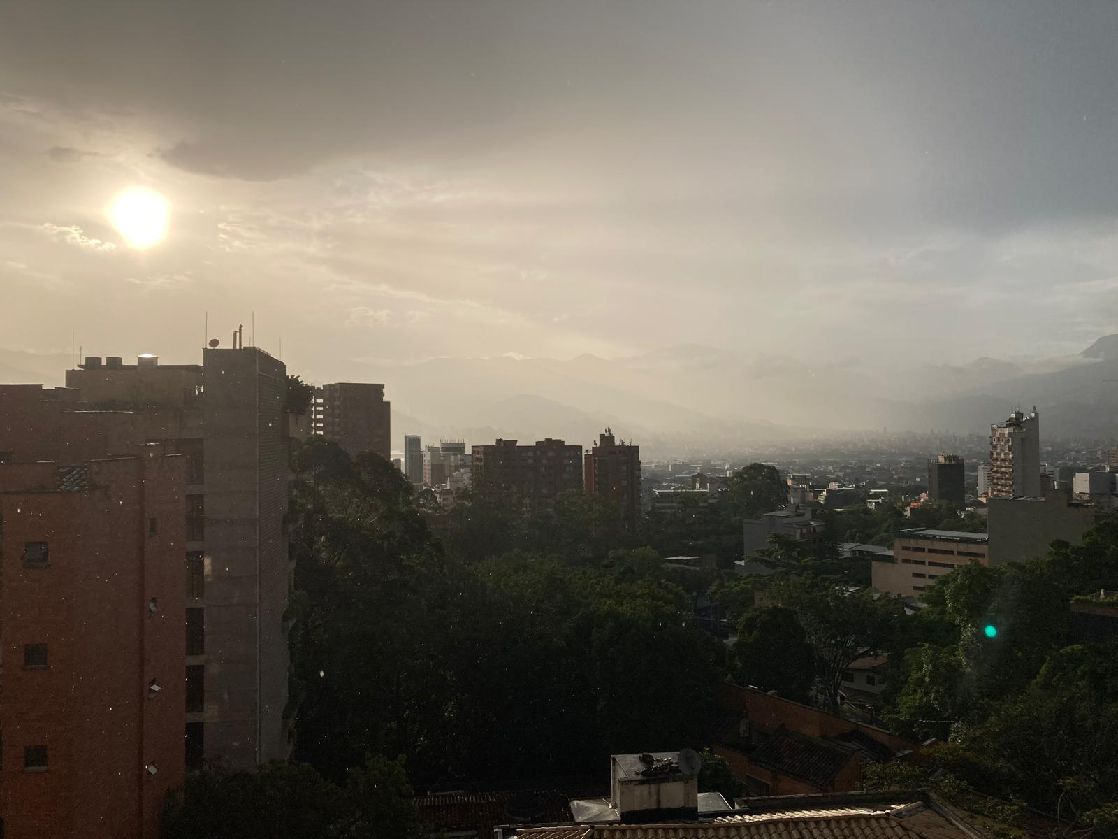 Hillside city view over Medellin, Colombia